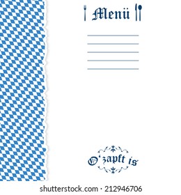 vector of ripped paper Oktoberfest background for menu