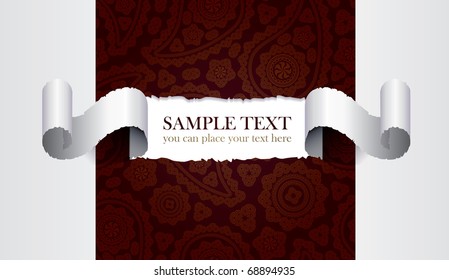Vector ripped wallpaper