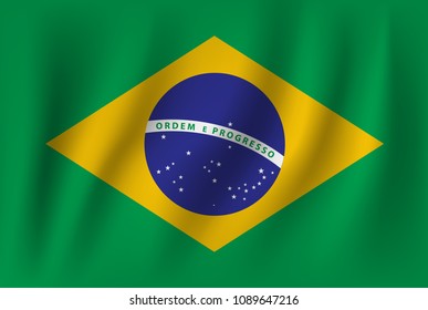 vector of ripple brazil flag
