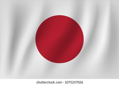 vector of ripple japan flag