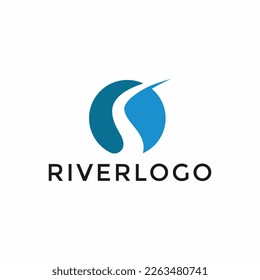 Vector River Logo Design Template
