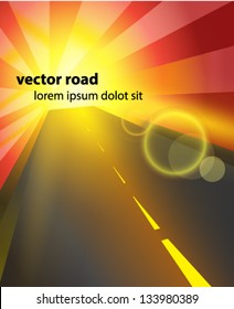 Vector road background