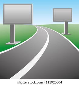 Vector. Road billboards.
