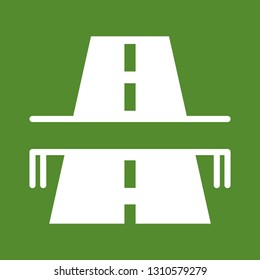 Vector road bridge icon