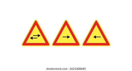 Vector road direction sign showing various transport routes and directional symbols perfect for travel, navigation, and infrastructure related design themes