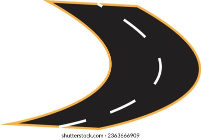 It is vector road and editable.