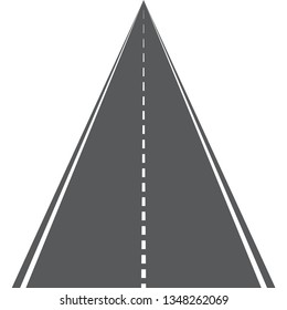 Vector road or highway with markings