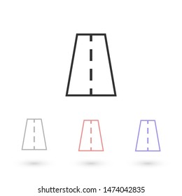 Vector road Vector icon . Illustration design.