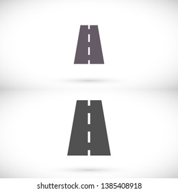 Vector road Vector icon . Lorem Ipsum Illustration design