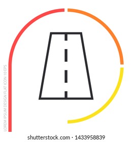 Vector road Vector icon . Lorem Ipsum Illustration design