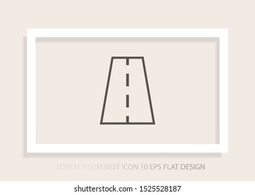 Vector road Vector icon . Lorem Ipsum Illustration design