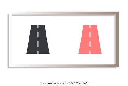 Vector road Vector icon . Lorem Ipsum Illustration design