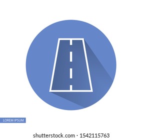 Vector road Vector icon . Lorem Ipsum Illustration design