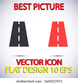 Vector road Vector icon . Lorem Ipsum Illustration design