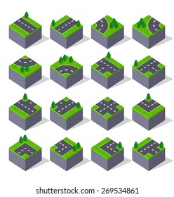 Vector of Road Isometric