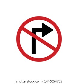 Vector road limited direction icons isolated white background