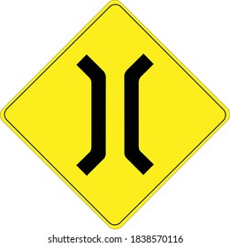 Señal de la carretera del vector para el puente