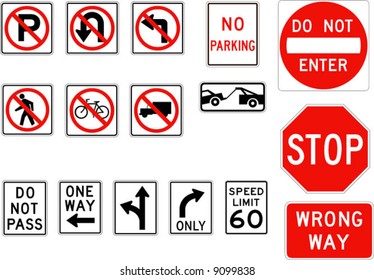 Vector Road Signs Stock Vector (Royalty Free) 5741023 | Shutterstock