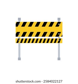 vector of road work signs or barriers
