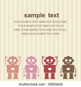 vector robot background design