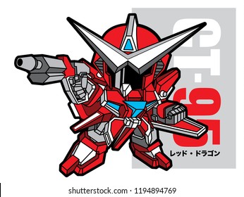 Vector Robot Cartoon Color