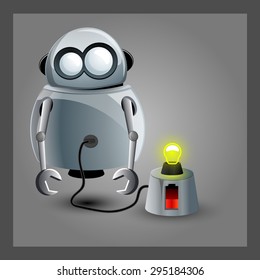 vector robot character