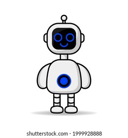 robot vector diseño mascot kawaii