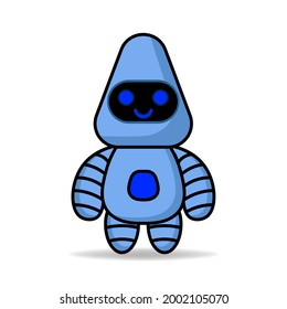 vector robot design mascot kawaii