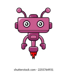 Vector robot design mascot kawaii