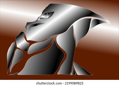 a vector robot design that is very suitable for clothing, shoes, sandals and bags brands