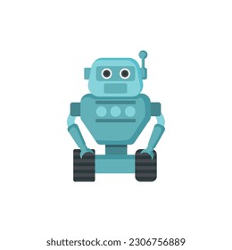 Vector Robot Illustration Futuristic Mechanical Companion.