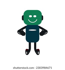 vector robot symbol.
emerging technology idea concept.