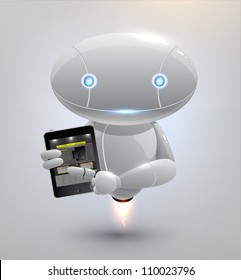 Vector robot with tablet pc