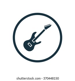 Vector rock guitar Icon