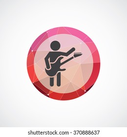 Vector rock guitarist Icon