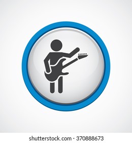 Vector rock guitarist Icon