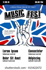 vector rock poster
