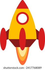 vector of a rocket being launched