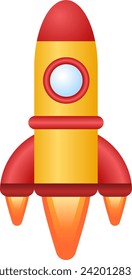 vector of a rocket being launched
