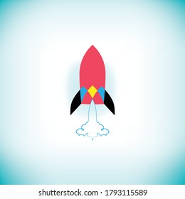 Vector Rocket Design Icon Shape