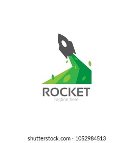 Vector Rocket Design Logo, elements, icons, symbols, abstract, set, shapes, innovative and creative inspiration for business company, template collection, and marketing promotions with flat style