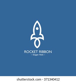 Vector Rocket Design Logo, elements, icons, symbols, abstract, set, shapes, innovative and creative inspiration for business company, template collection, and marketing promotions with Flat Style.