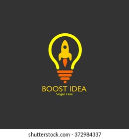Vector Rocket Design Logo, elements, icons, symbols, abstract, set, shapes, innovative and creative inspiration for business company, template collection, and marketing promotions with Flat Style