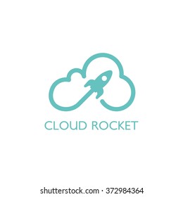 Vector Rocket Design Logo, elements, icons, symbols, abstract, set, shapes, innovative and creative inspiration for business company, template collection, and marketing promotions with Flat Style