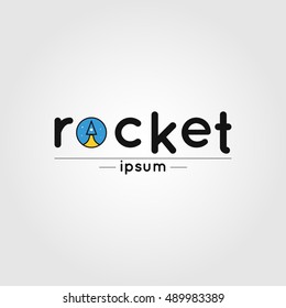 Vector Rocket Design Logo, icons, symbols,