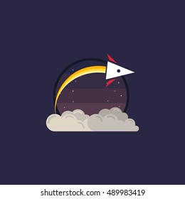 Vector Rocket Design Logo, icons, symbols,