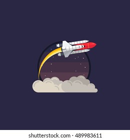 Vector Rocket Design Logo, icons, symbols,