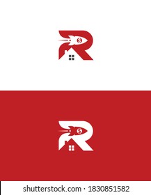 Vector Rocket  design logo.Rocket House Logo,Rocket Logo Vector Logo Template