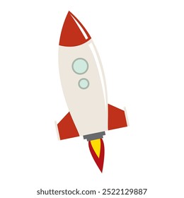 Vector Rocket Ilustración de diseño plano