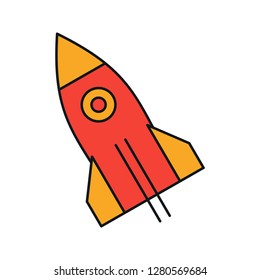 vector rocket icon 